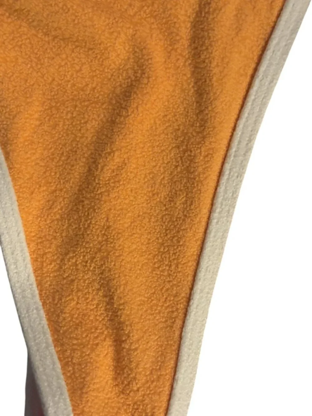 MONDAY Swimwear Palma Bikini Thong in Clementine Ivory Boucle
